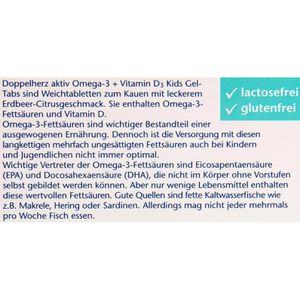 Produktbild für Omega-3 Doppelherz aktiv + Vitamin D3, Kids, 27 Gel-Tabs