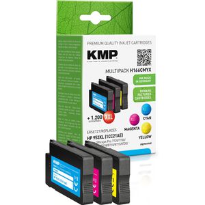 Tinte KMP H166CMYX für HP 953XL Multipack
