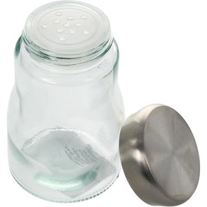 Produktbild für Gewürzgläser Zeller 19894, aus Glas, mit Edelstahldeckel