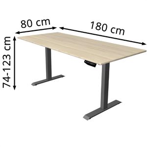 Produktbild für Schreibtisch Kerkmann Move 1, ahorn / anthrazit