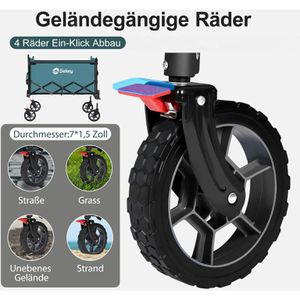 Produktbild für Bollerwagen Sekey XXL FW218, faltbar