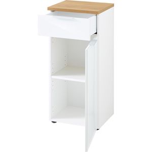 Produktbild für Badschrank Germania Pescara, 2751-513, mit 4 Füßen, weiß/eiche