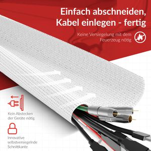 Produktbild für Kabelschlauch Label-the-cable PRO 5120, weiß