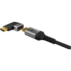 Produktbild für HDMI-Adapter Goobay 72010, 90 Grad gewinkelt, seltich