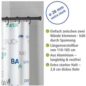 Produktbild für Duschvorhangstange Wenko Teleskop-Duschstange