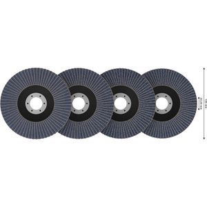 Produktbild für Fächerschleifscheibe Bosch X451, 2608626162, Set