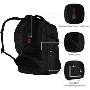 Produktbild für Laptop-Rucksack Wenger Transit, 600636, schwarz