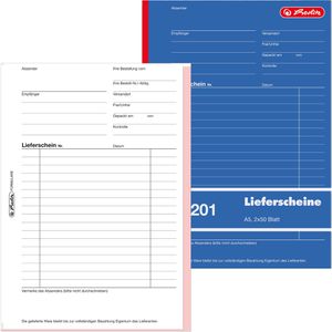 Lieferscheinbuch Herlitz 201, A5