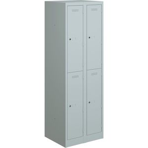 Produktbild für Spind Bisley PL3050D2, lichtgrau