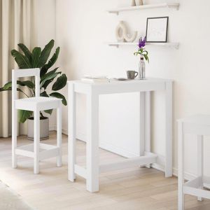 Produktbild für Bartisch vidaXL 854409, weiß