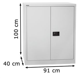Produktbild für Werkzeugschrank Bisley E402A01G, aus Metall, lichtgrau