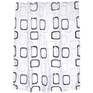 Duschvorhang MSV Anti-Schimmel Quadrat, 180 x 200 cm
