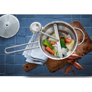 Produktbild für Passiermühle WMF Gourmet, manuell, silber, Ø 19 cm