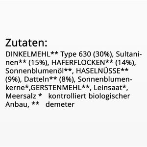 Produktbild für Kekse Sommer Dinkel Müsli demeter, BIO