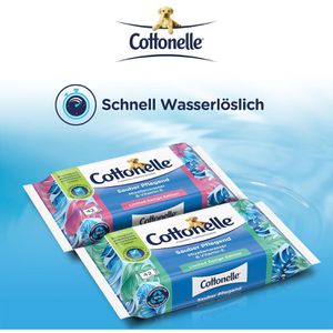 Produktbild für Toilettenpapier Cottonelle Sauber Pflegend, feucht