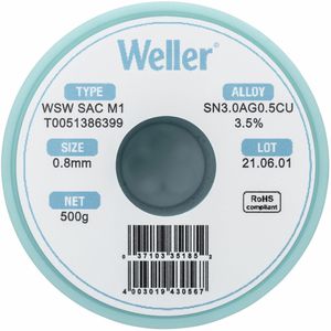 Produktbild für Lötzinn Weller T0051386399, Flussmittel, bleifrei