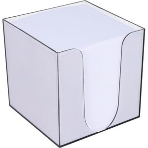 Zettelbox Böttcher-AG grau transparent, 9,6 x 9,6 cm