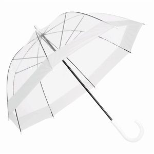 Produktbild für Regenschirm Böttcher-AG Glockenschirm Honeymoon, transparent