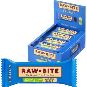 Raw-Bite Proteinriegel Protein Smooth Cacao, BIO, je 45g, 12 Riegel