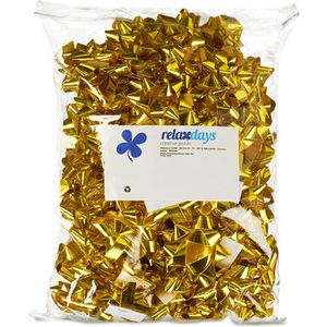 Produktbild für Geschenkschleife Relaxdays gold