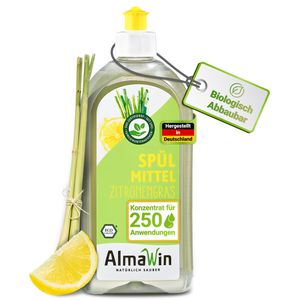 Spülmittel AlmaWin Zitronengras, mikroplastikfrei, Konzentrat