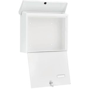 Produktbild für Briefkasten Burg-Wächter Journal 5867 W, weiß, aus Stahl
