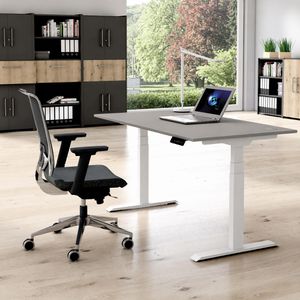 Produktbild für Schreibtisch Kerkmann Move 1 stable, graphit / weiß