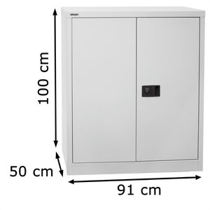 Produktbild für Werkzeugschrank Bisley HC402S1G, aus Metall, lichtgrau