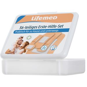 Produktbild für Pflaster Lifemed Erste-Hilfe-Box, 36 Strips