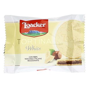 Produktbild für Waffeln Loacker Tortina White, Waffeltörtchen