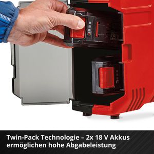 Produktbild für Kompressor Einhell TE-AC 36/8 LiOF Set-Solo, 83 dB(A), 2x 18V
