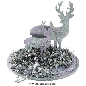 Produktbild für Weihnachtsfigur Ideen-mit-Herz 011205, Deko-Hirsche
