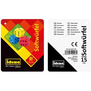 Produktbild für Würfel Idena 40227, Softwürfel, farbig sortiert