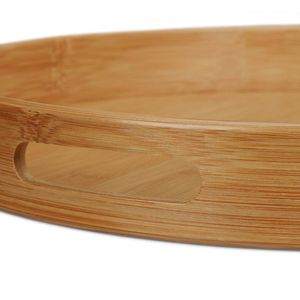 Produktbild für Serviertablett Relaxdays 10020235, rund, Ø 38,5cm