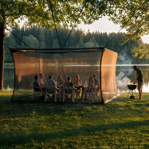 Produktbild für Moskitonetz ELEGANCIO 220 Mesh, schwarz, indoor und outdoor