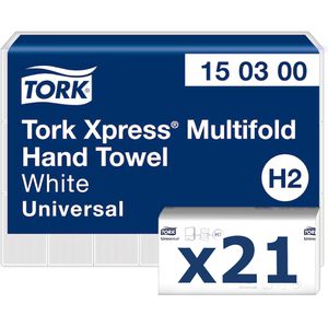 Papierhandtücher Tork Xpress Multifold, 150300, H2, 2-lagig