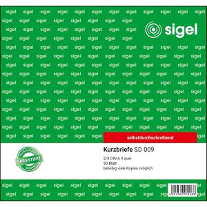 Produktbild für Kurzbriefe Sigel SD009, 2/3 A4