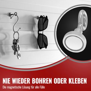 Produktbild für Hakenmagnet Poppstar Ösenmagnet, Neodym, extra stark