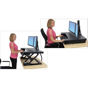 Produktbild für Schreibtischaufsatz Ergotron WorkFit-T, schwarz