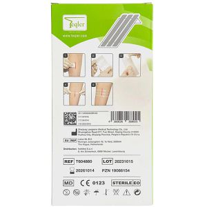 Produktbild für Wundnahtstreifen Teqler steril, 6 Streifen