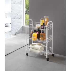 Produktbild für Nischenregal Metaltex Siena, 340633014, mit Rollen