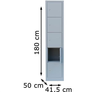 Produktbild für Schließfachschrank ClassiX X-523510, lichtgrau