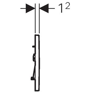 Produktbild für Betätigungsplatte Geberit Sigma20, aus Kunststoff, für WC