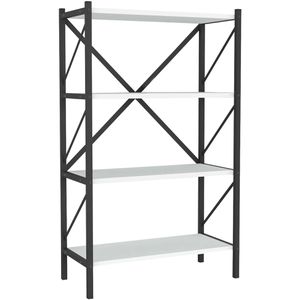Produktbild für Bücherregal VCM Insasi, 918400, schwarz / weiß