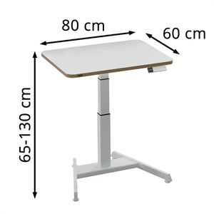 Produktbild für Schreibtisch Leitz Ergo 65340001, weiß / weiß