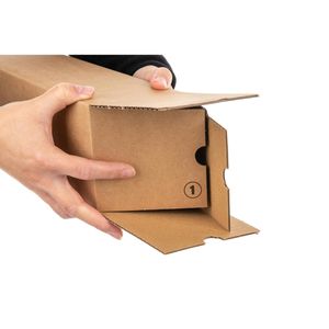 Produktbild für Versandhülse progress braun, Länge 610mm