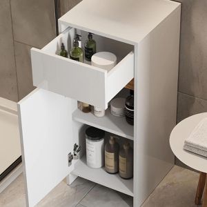 Produktbild für Badschrank Vicco Detmold, hochglanz weiß