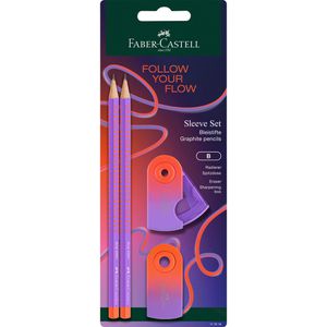Schreibset Faber-Castell Grip Sleeve Set Punchy Melon 4-teilig