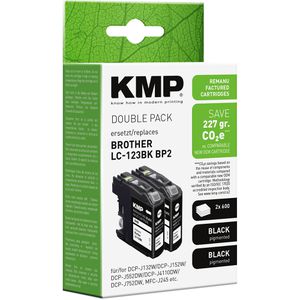 Produktbild für Tinte KMP B60D für Brother LC-123BK