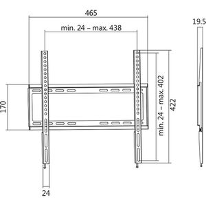 Produktbild für TV-Wandhalterung LogiLink BP0009, bis 35 kg